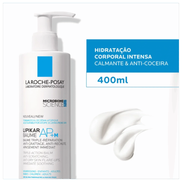 Kit com 2 Lipikar Baume AP + M - Hidratante Corporal 400ml - Imagem 3