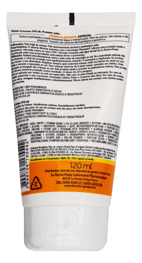 ANTHELIOS AIRLICIUM DERMOPEDIATRICS PROTETOR SOLAR INFANTIL FPS60 120ML - Imagem 6