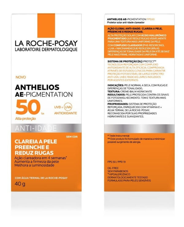ANTHELIOS PROTETOR SOLAR FACIAL ANTI-IDADE SEM COR FPS50 40g - Imagem 3