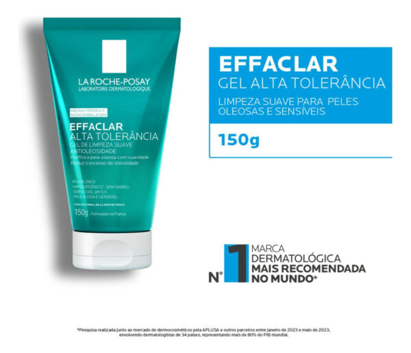 EFFACLAR GEL FACIAL ALTA TOLERÂNCIA 150g - Imagem 2