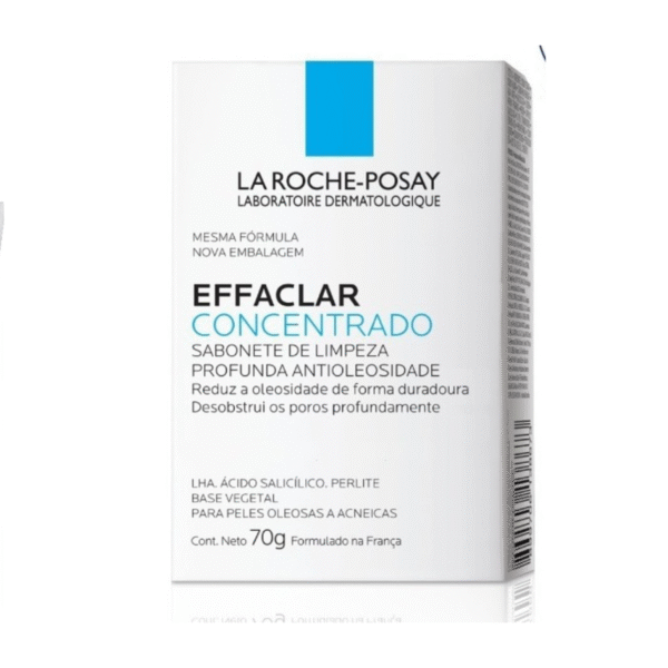 EFFACLAR CONCENTRADO SABONETE BARRA PARA PELES OLEOSA ACNEICA 70g
